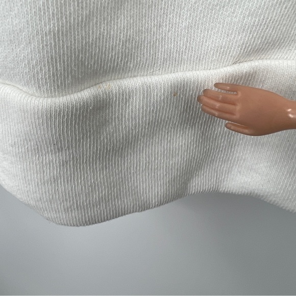 Fabletics Cowl-Neck Long Sleeves White Pullover Hooded Athletic Sweatshirt - Picture 10 of 10